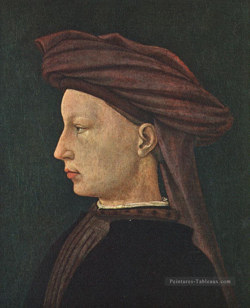 Profil Portrait d’un jeune homme Christianisme Quattrocento Renaissance Masaccio Peintures à l'huile
